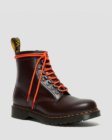 Dr Martens 1460 Ben Smooth Læder Snørestøvler Dame Rød | DK 148XYU